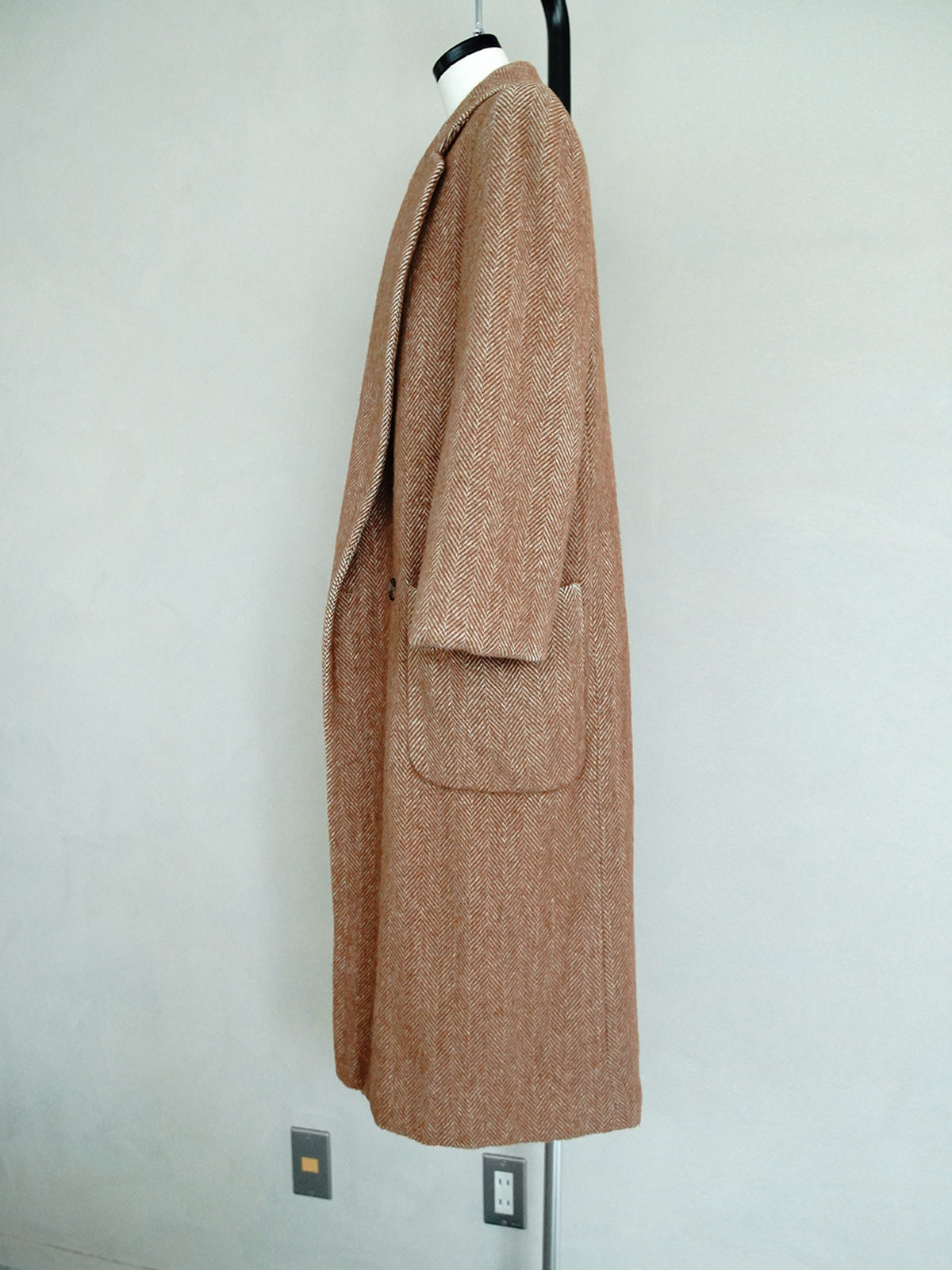 1990s Perry Ellis, herringbone coat