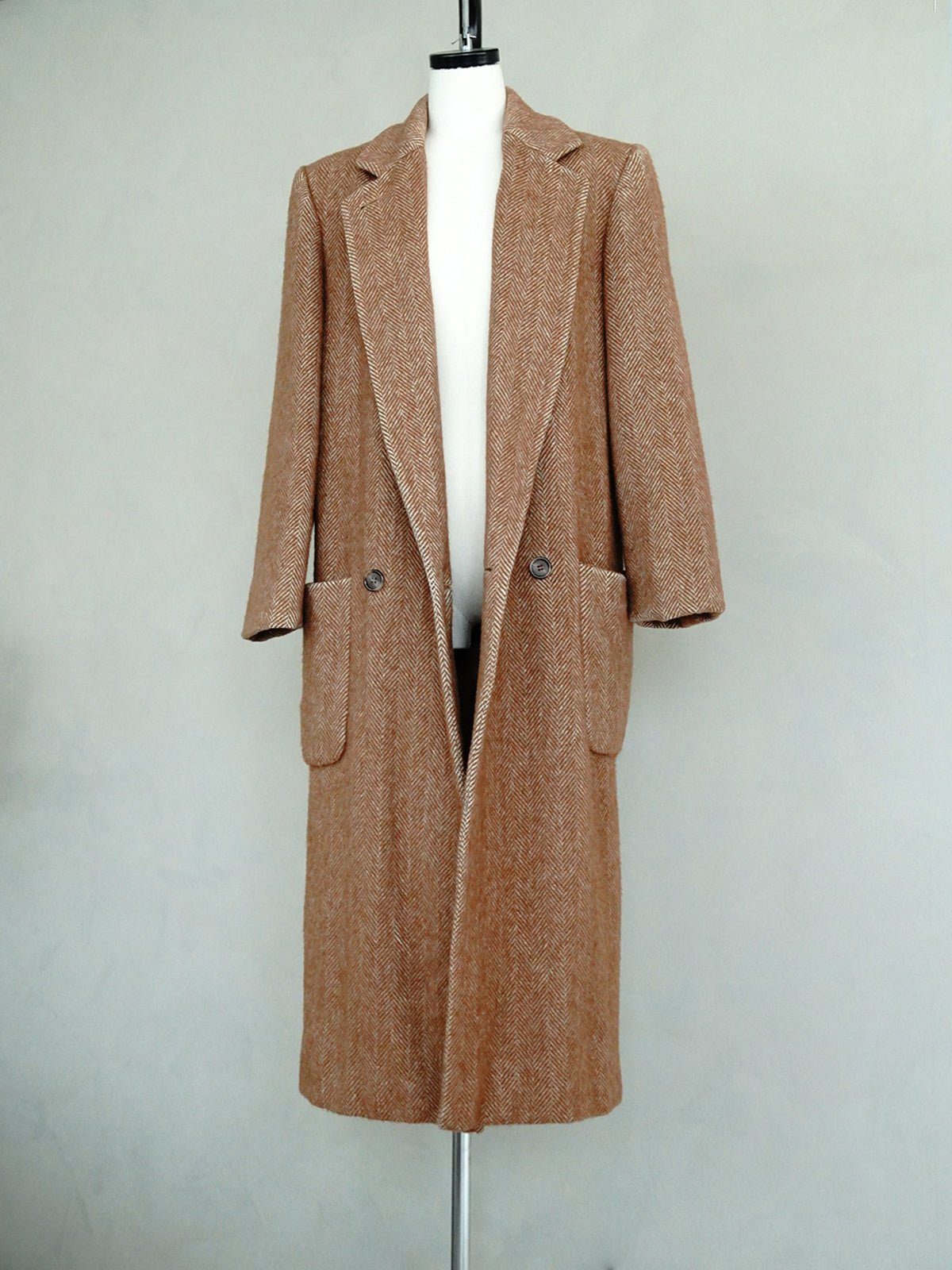 1990s Perry Ellis, herringbone coat