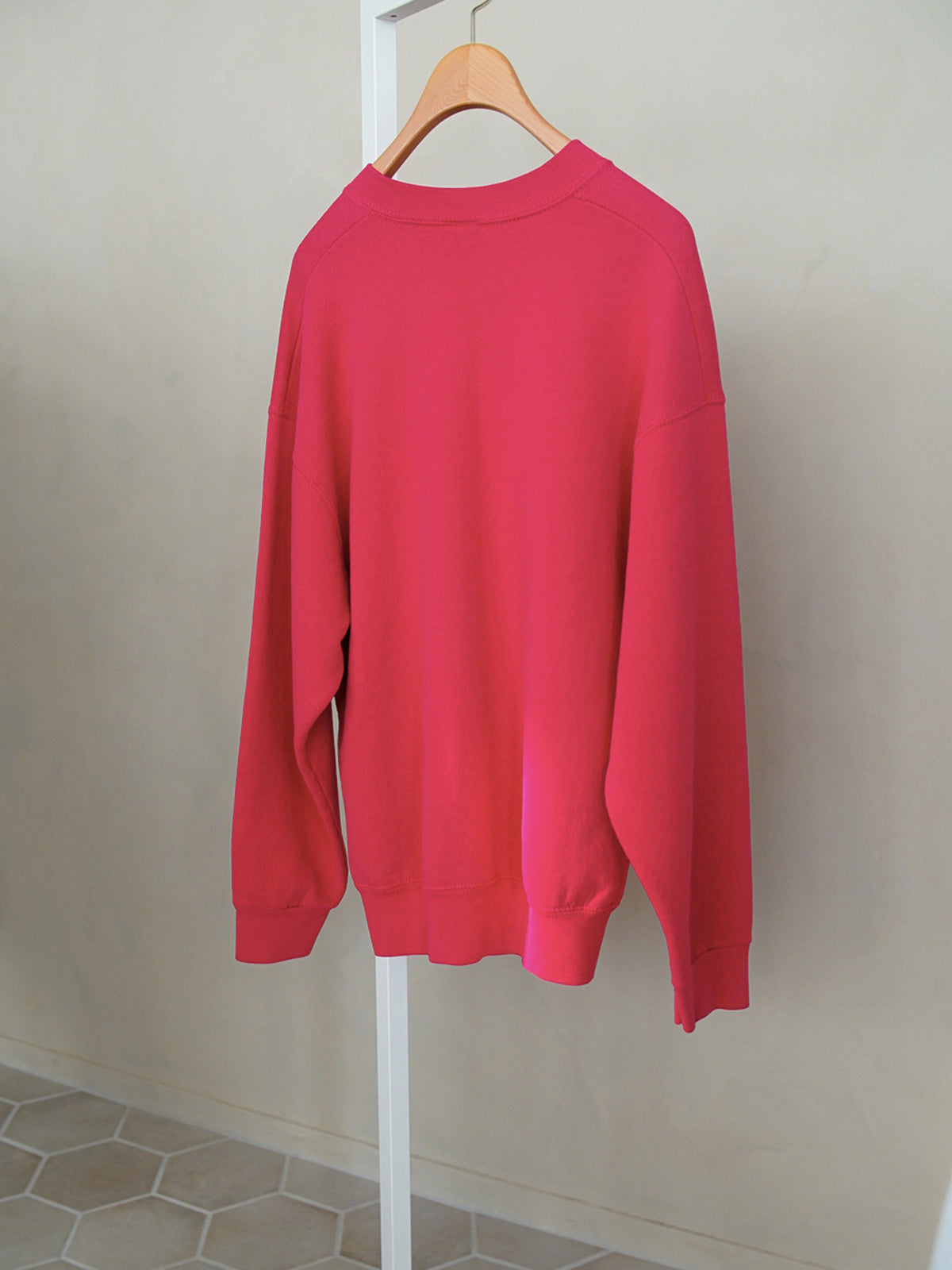 1980s Sweat in fuchsia pink