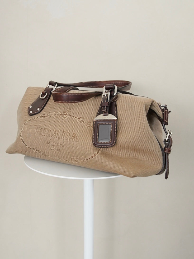 Early 2000s Prada, Jacquard logo bag