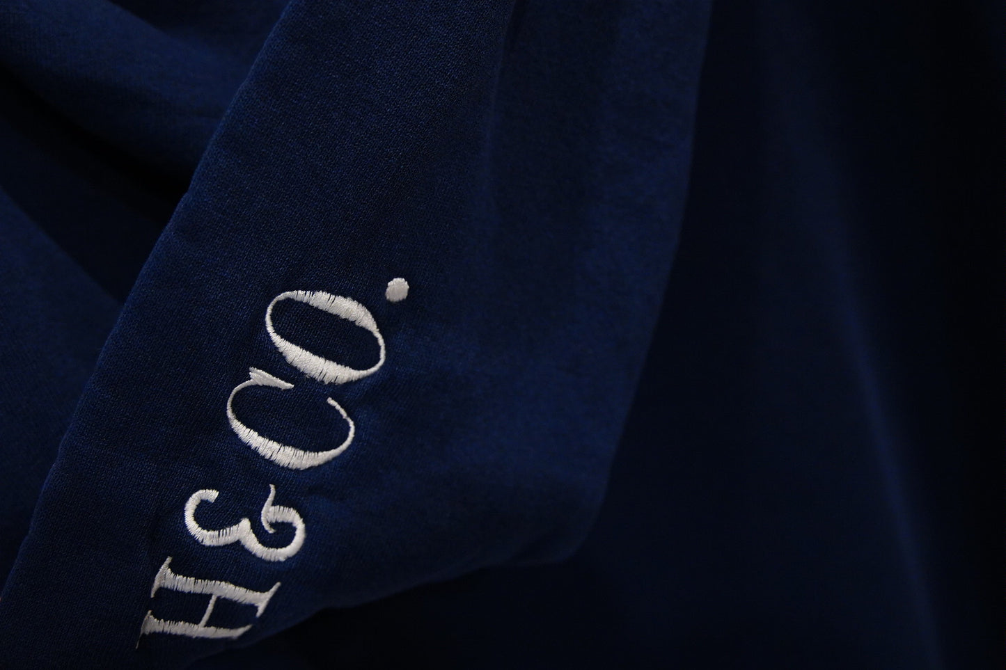 1980s Junk embroidered sweat hoodie in navy