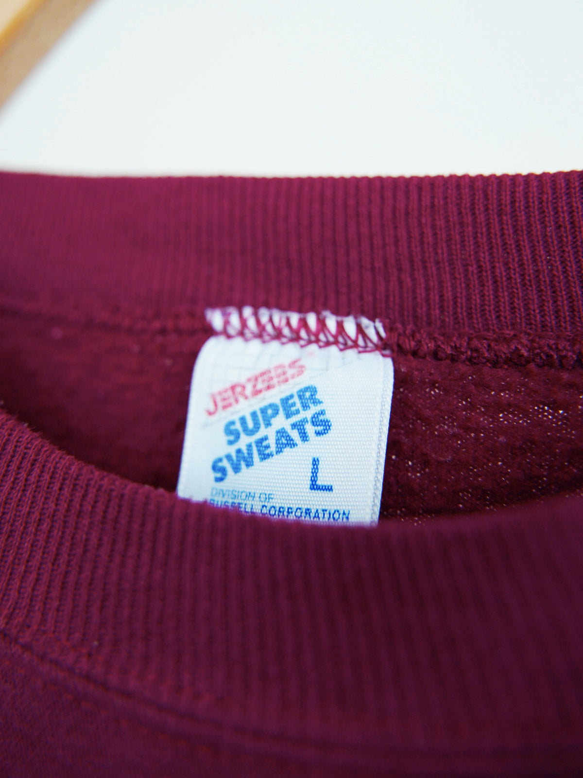 1980s Sweat in burgundy