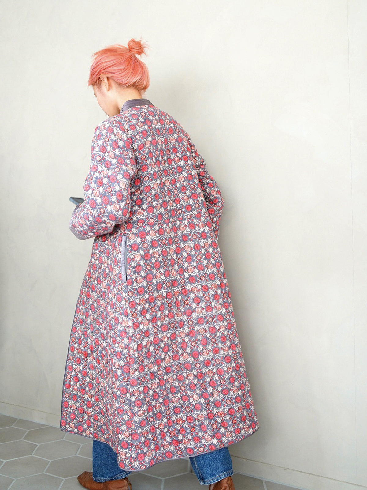 1970s London Vintage, quilting cotton gown