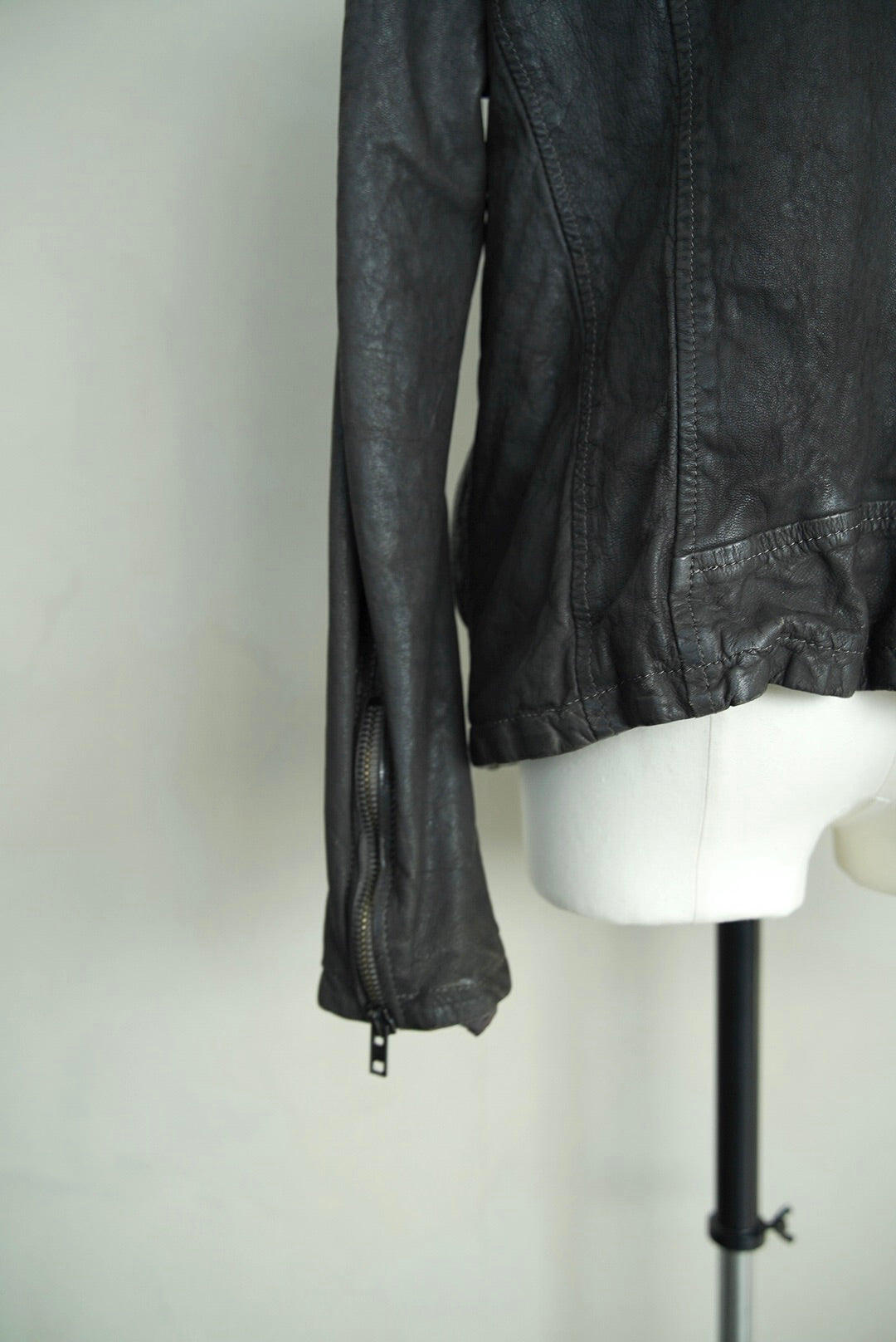 1980s Itary, shrink leather jacket