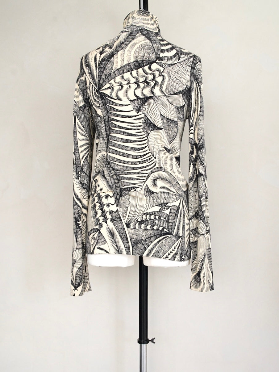 Dries Van Noten, outsider art printed cutsew