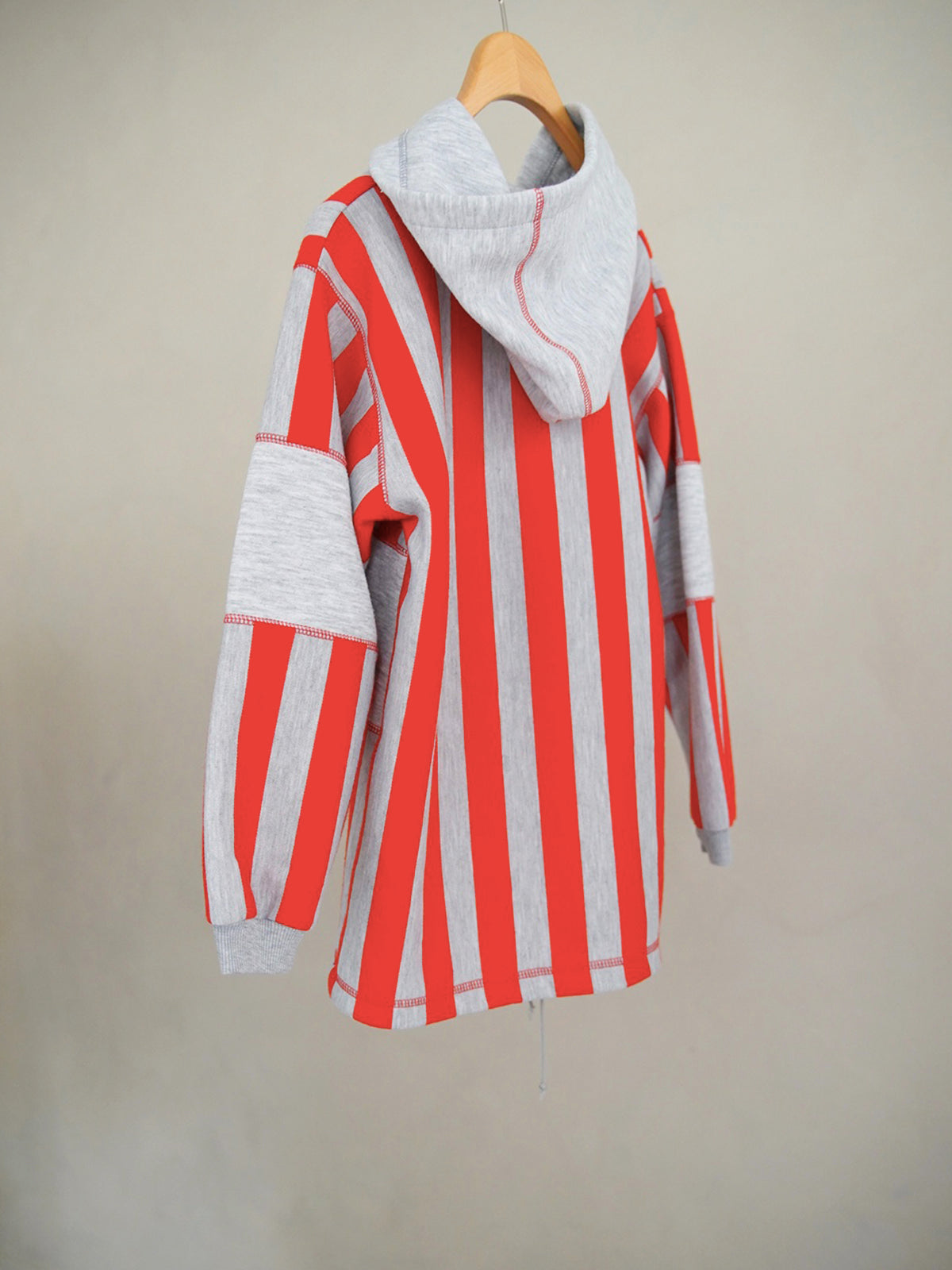 1980s Le coq sportif, striped sweat hoodie