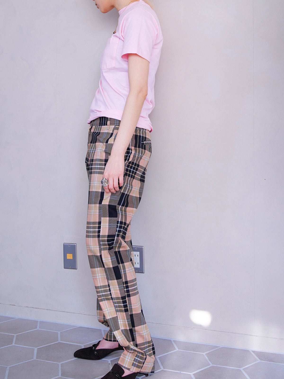 2000s Dries Van Noten, pleid pattern trousers