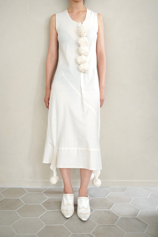 AD2002 COMME des GARÇONS, pon pon cotton dress