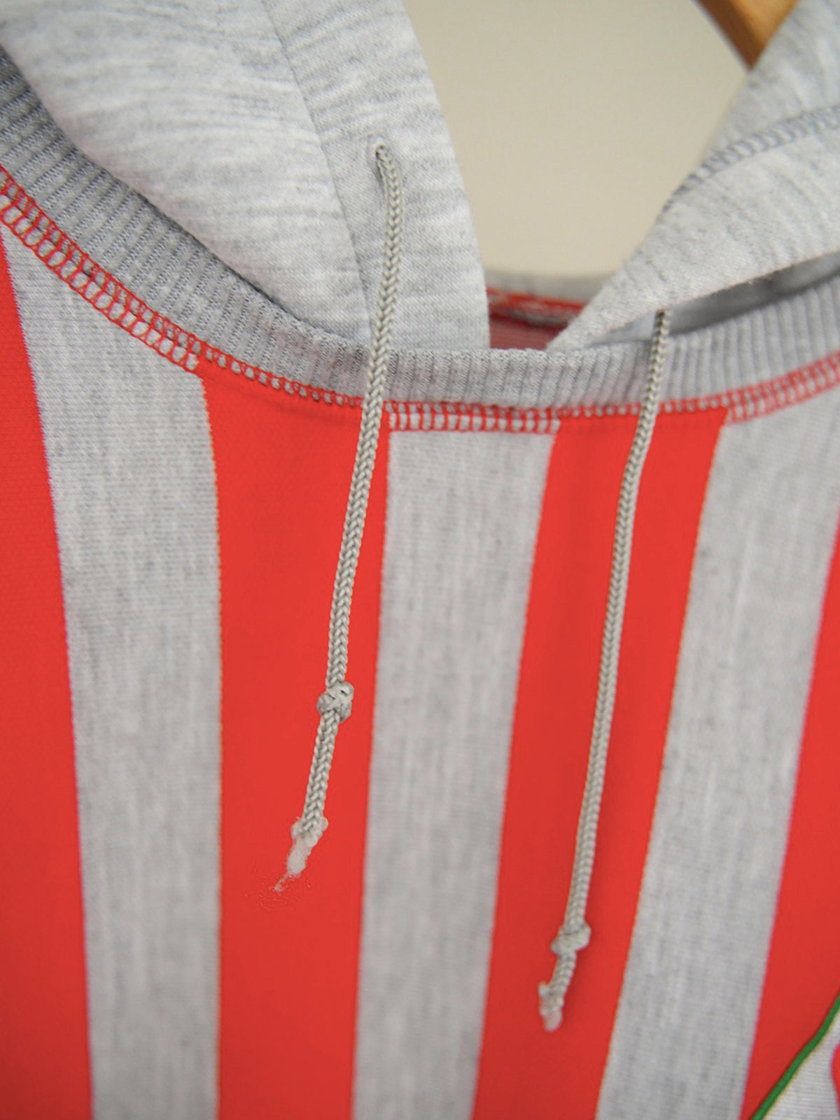 1980s Le coq sportif, striped sweat hoodie