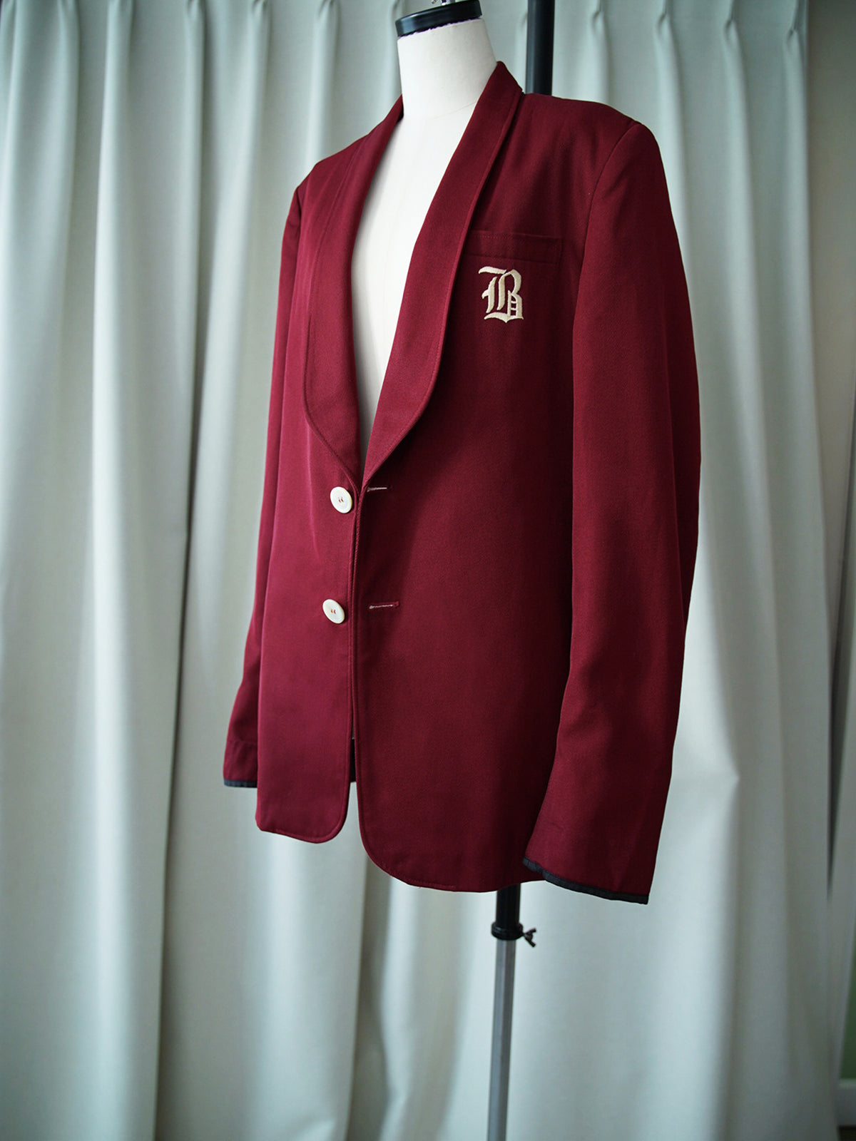 1960s Lettered shawl collar jacket