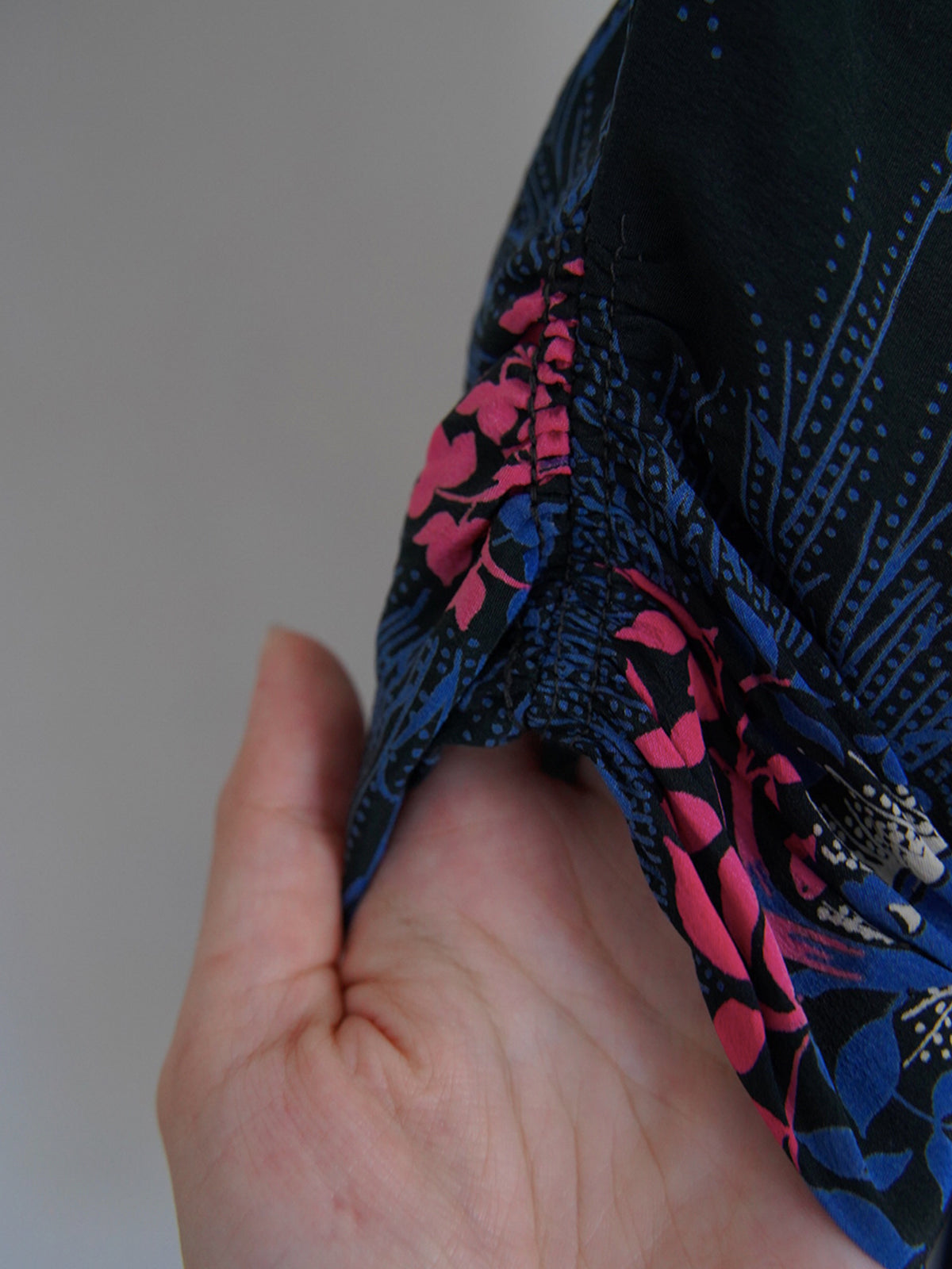 1950s Vintage, botanical printed dress