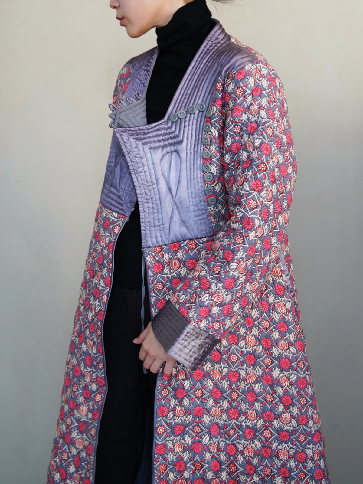 1970s London Vintage, quilting cotton gown