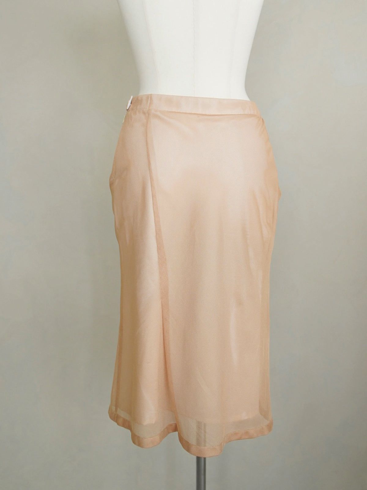 Early 2000s Jil Sander, mesh layered skirt