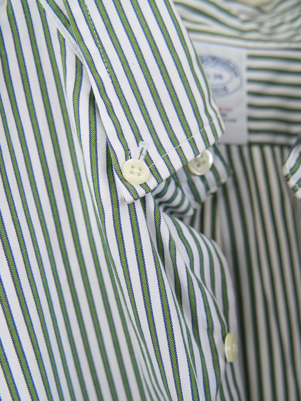 1990s Brooks Brothers, striped cotton shirt