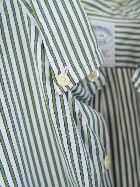 1990s Brooks Brothers, striped cotton shirt