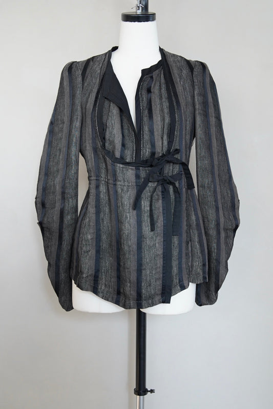 spring 2006 Dries Van Noten, striped trival jacket