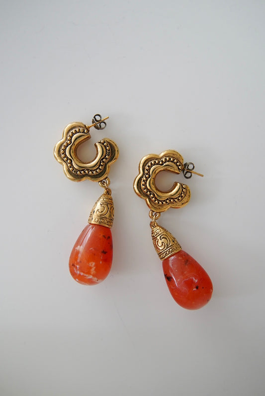 1960-70s European Vintage, costume jewelry earrings