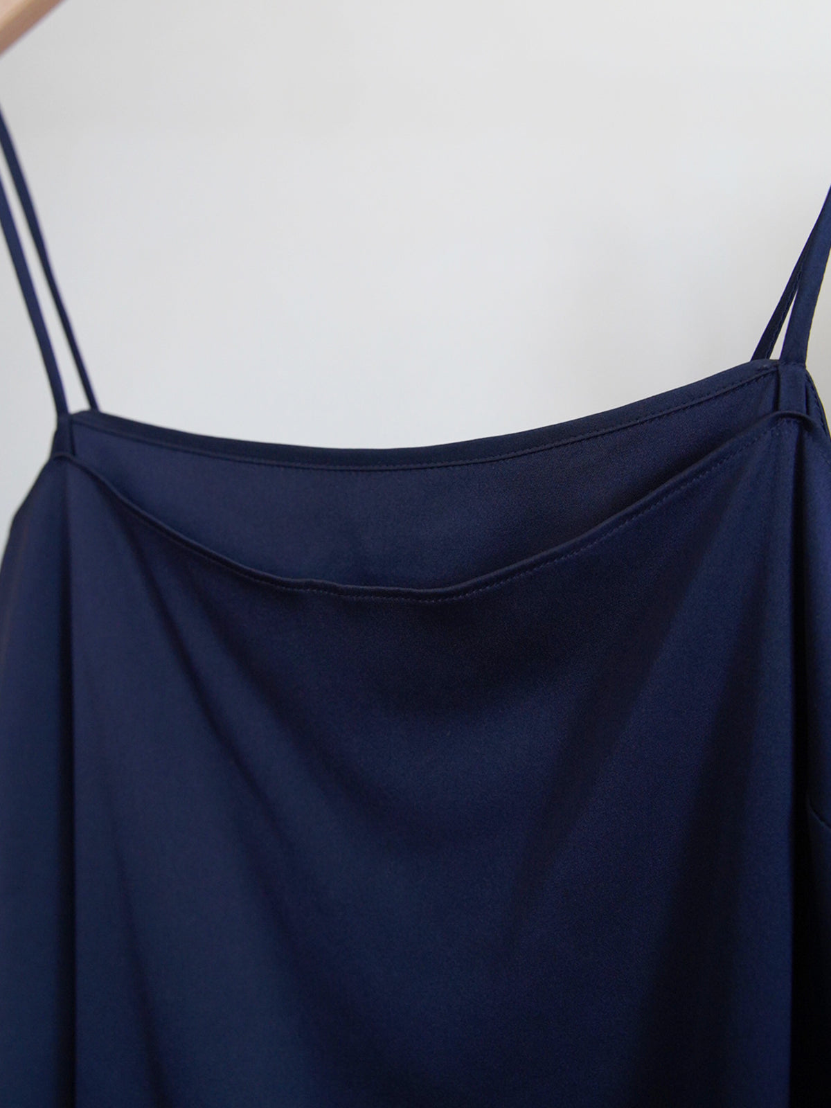 1990s Jil Sander, navy asymmetry silk cami top