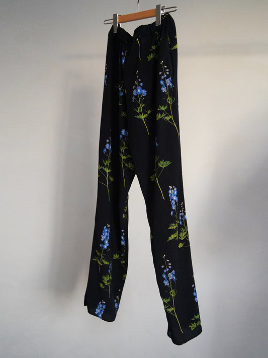2000s Dries Van Noten, botanical printed trousers