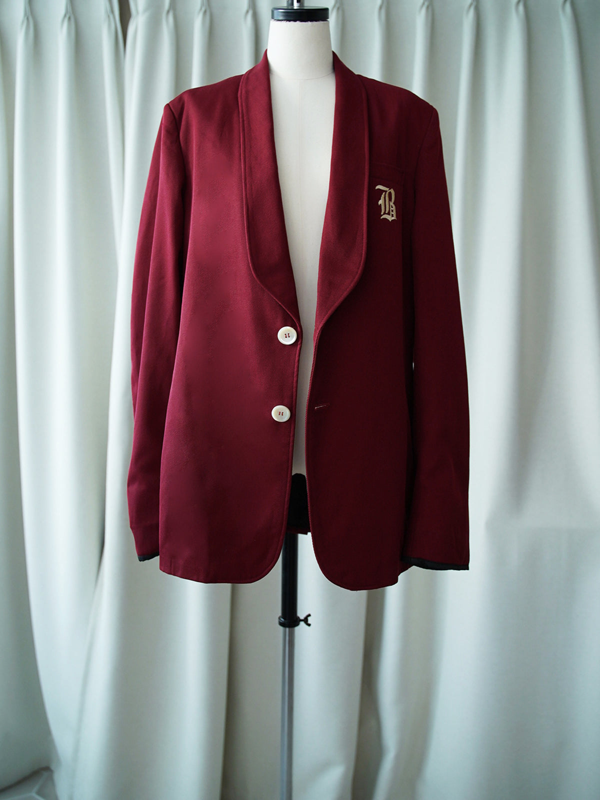 1960s Lettered shawl collar jacket