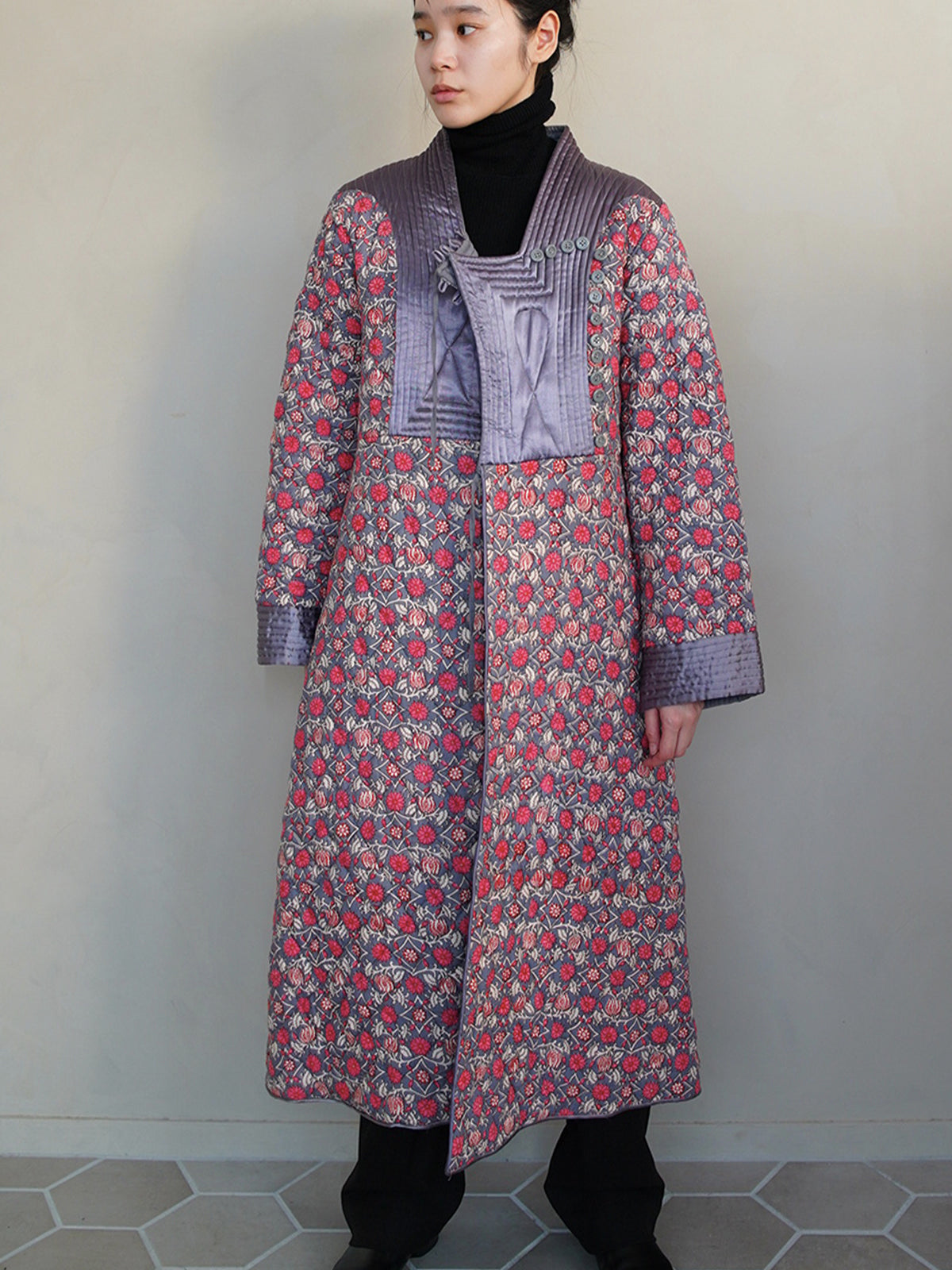 1970s London Vintage, quilting cotton gown