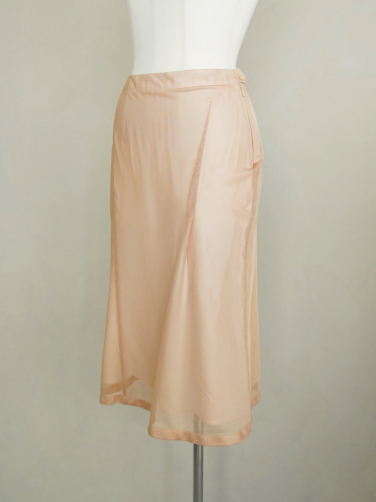 Early 2000s Jil Sander, mesh layered skirt