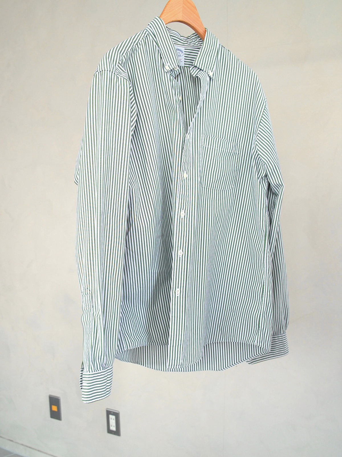 1990s Brooks Brothers, striped cotton shirt