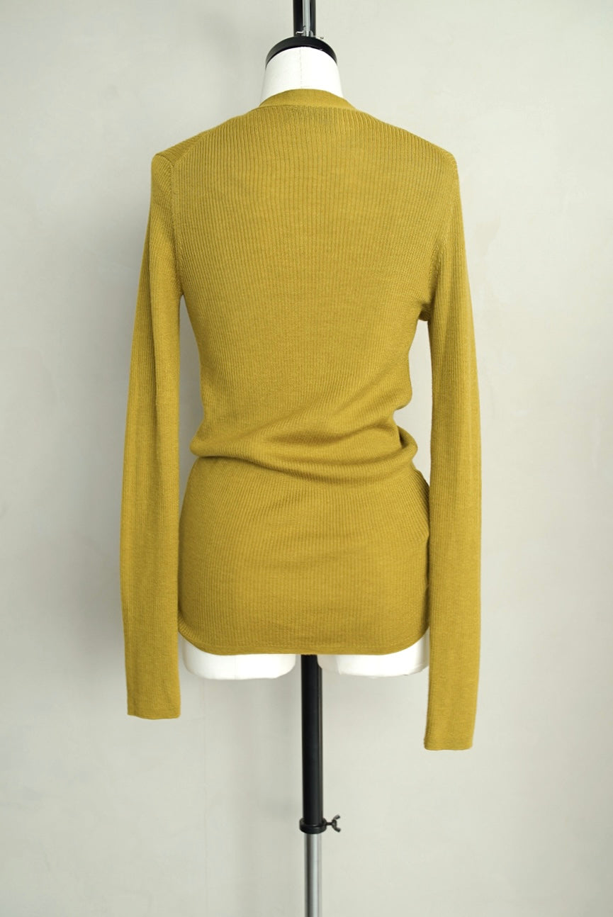2000s Prada, rib knit cardigan