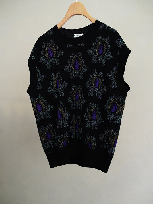 2000s Dries Van Noten, jacquard knit vest