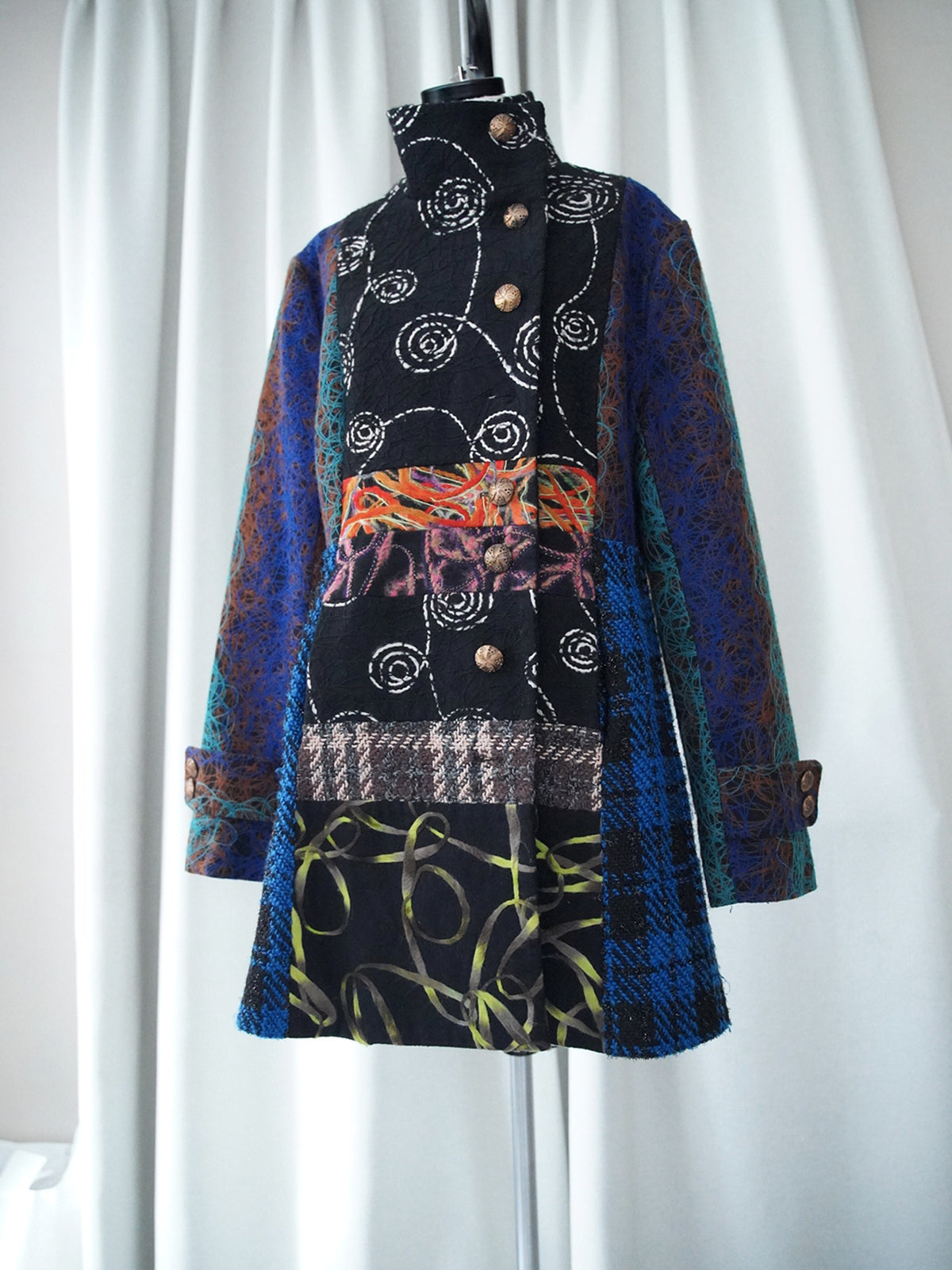 2000s Fulled quilted patchwork jacket