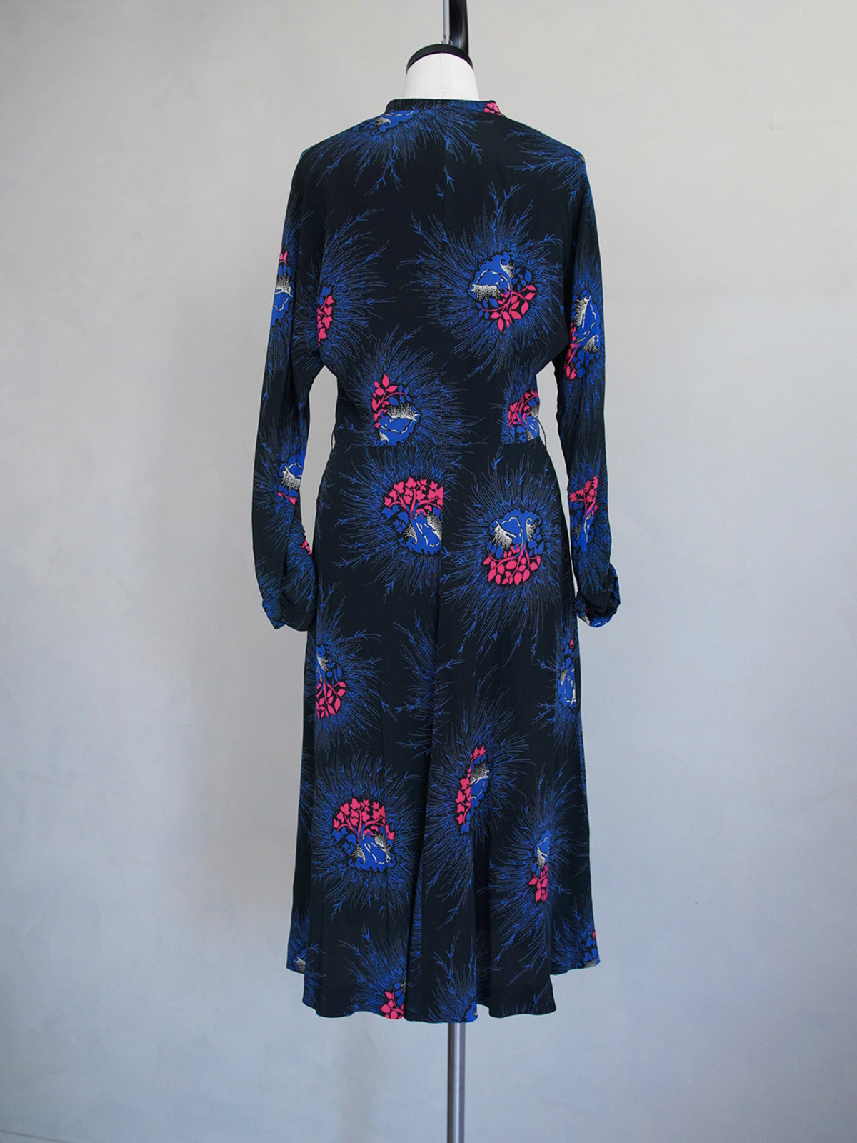 1950s Vintage, botanical printed dress