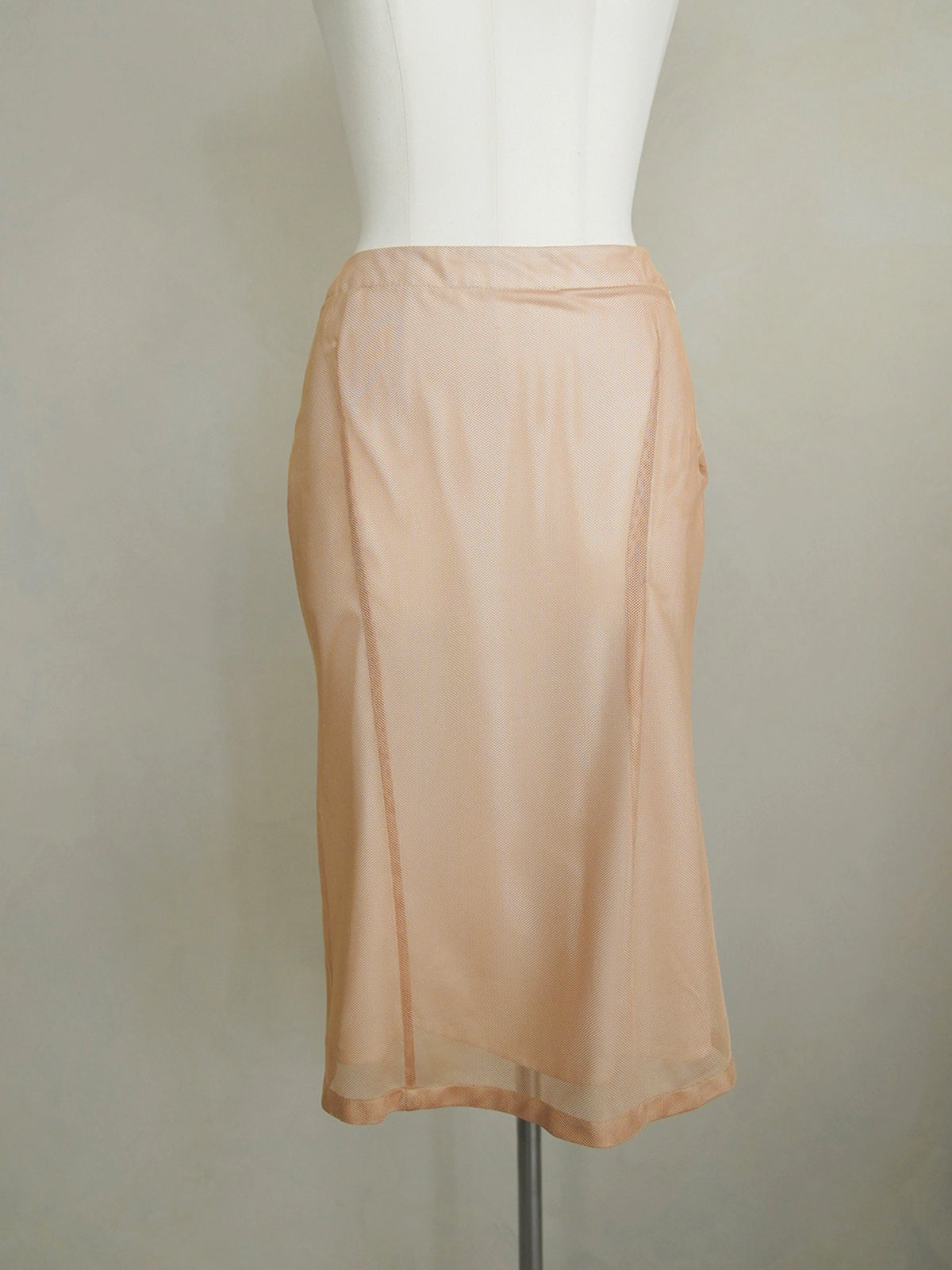 Early 2000s Jil Sander, mesh layered skirt