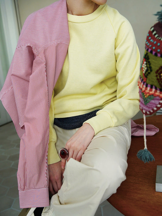 1980s Sweat in lemon yellow