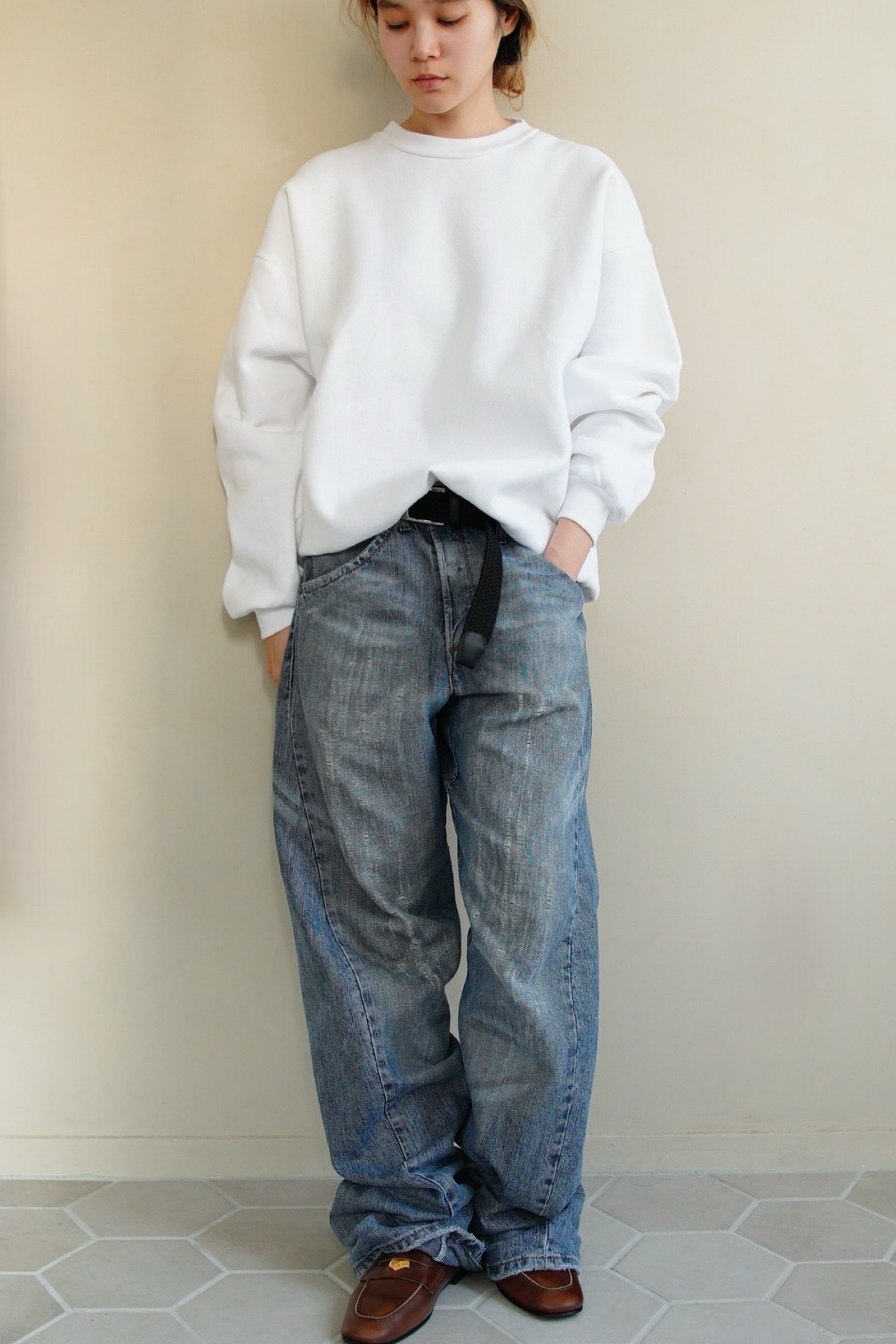 1990s Deadstock, sweat in white