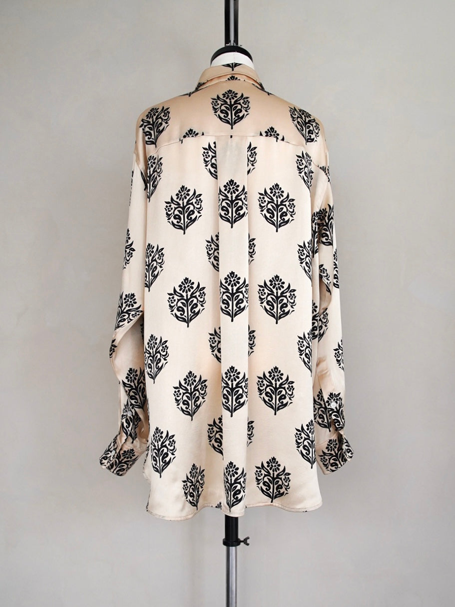 2013 Pre Fall Celine by Phoebe Philo, damask pattern shirt