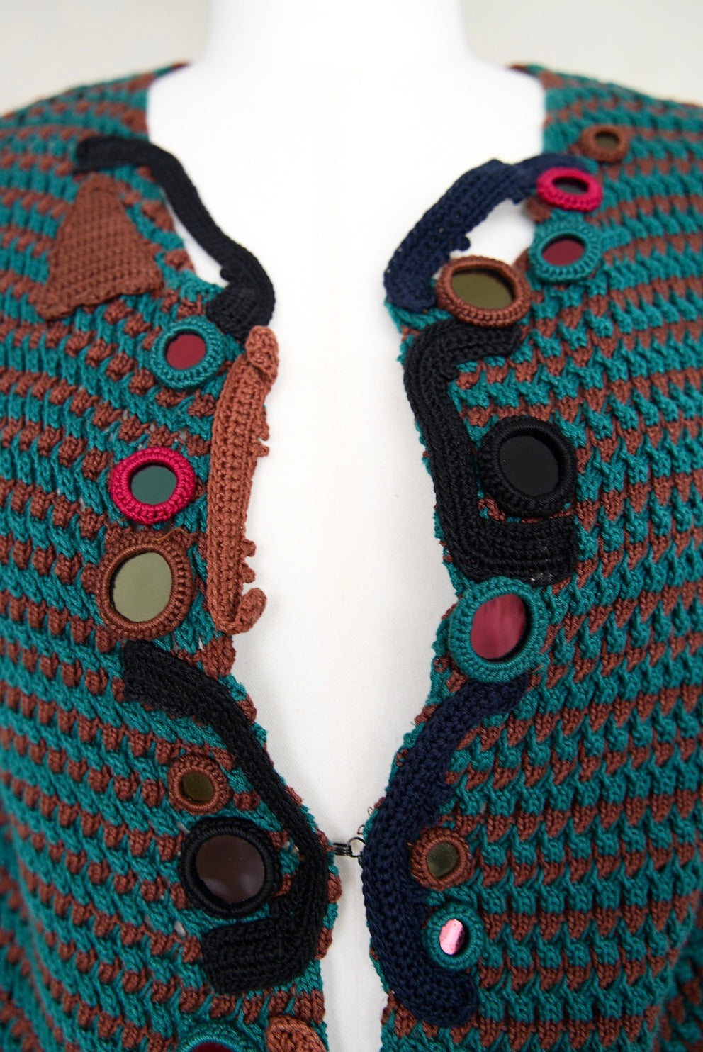 spring 2005 Prada, folk long knit cardigan