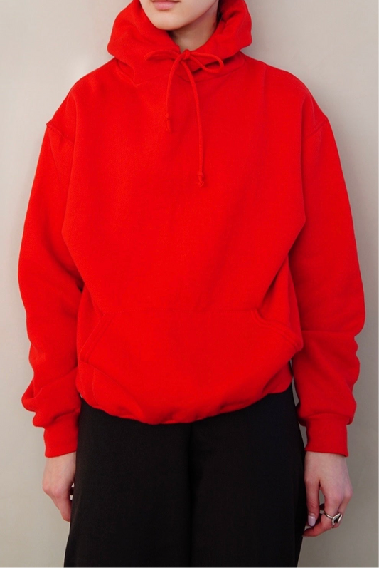 1980s Sweat hoodie in red