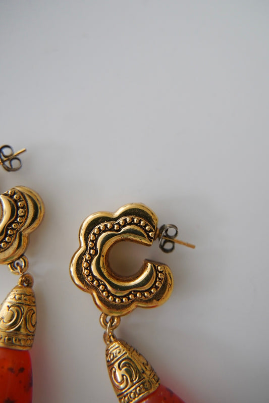1960-70s European Vintage, costume jewelry earrings