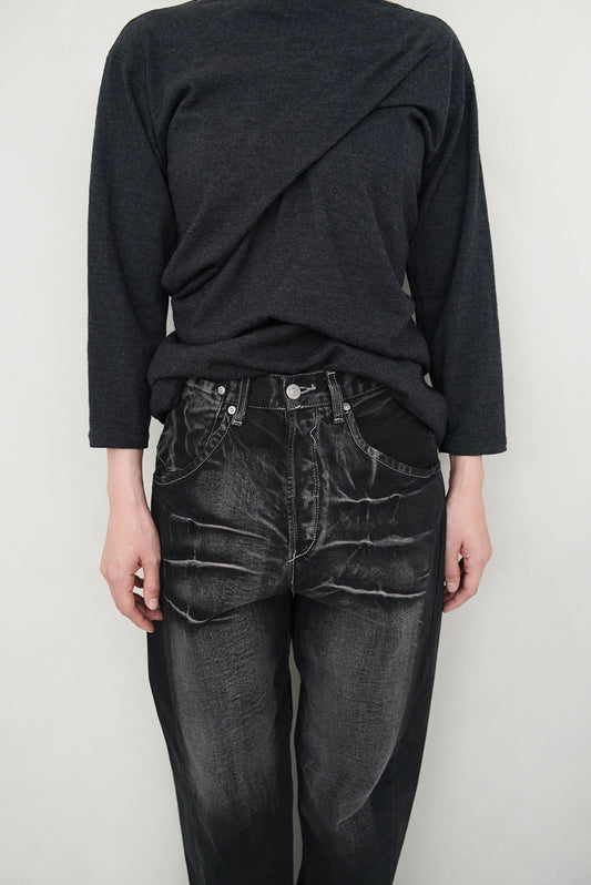 1990s Euro Levi's, black faded denim