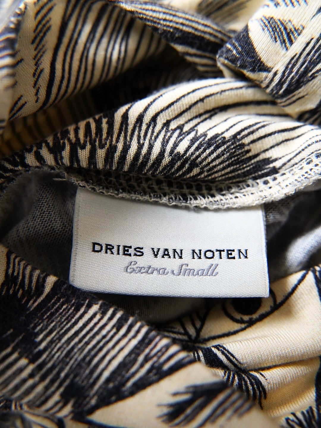 Dries Van Noten, outsider art printed cutsew