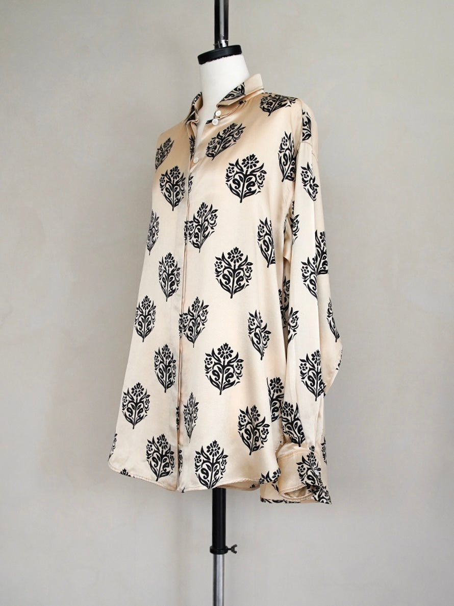 2013 Pre Fall Celine by Phoebe Philo, damask pattern shirt