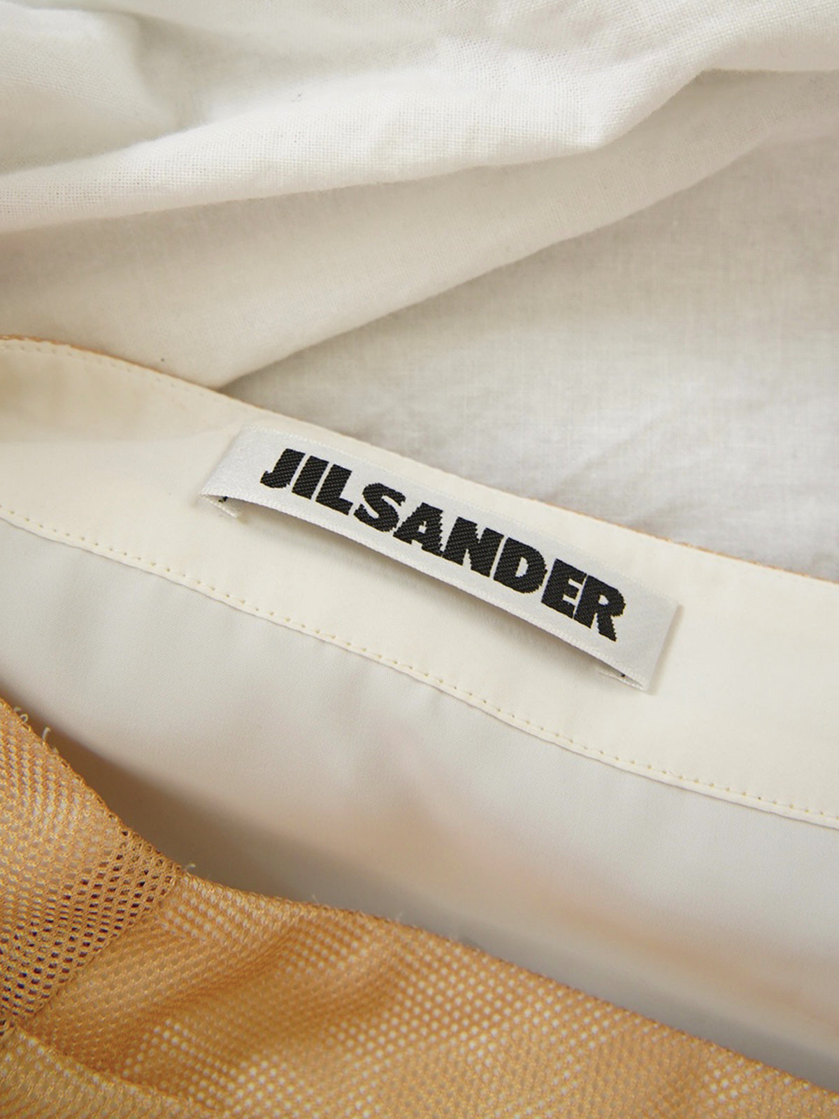 Early 2000s Jil Sander, mesh layered skirt