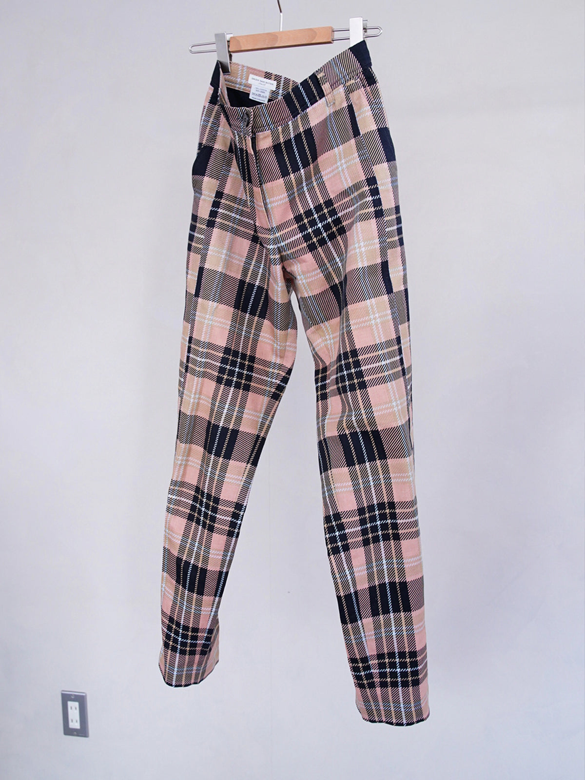 2000s Dries Van Noten, pleid pattern trousers