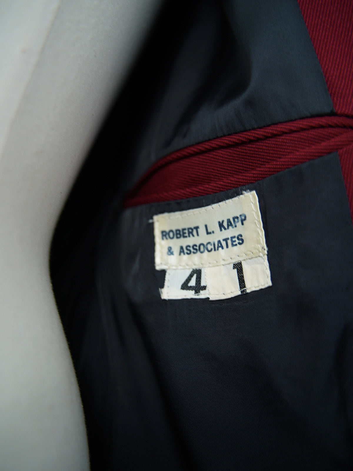 1960s Lettered shawl collar jacket