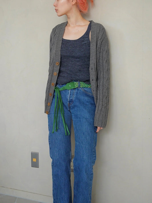 1970s Yves Saint Laurent, cable knit cardigan