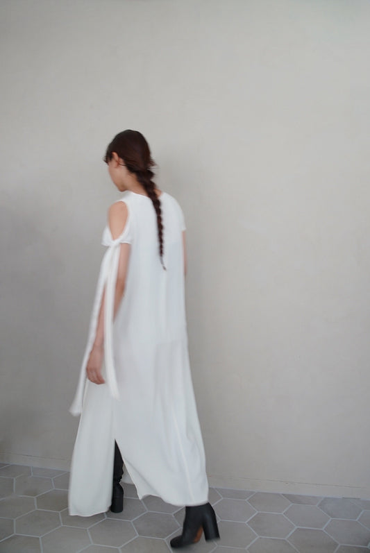 2000s Helmut Lang, asymmetry long dress