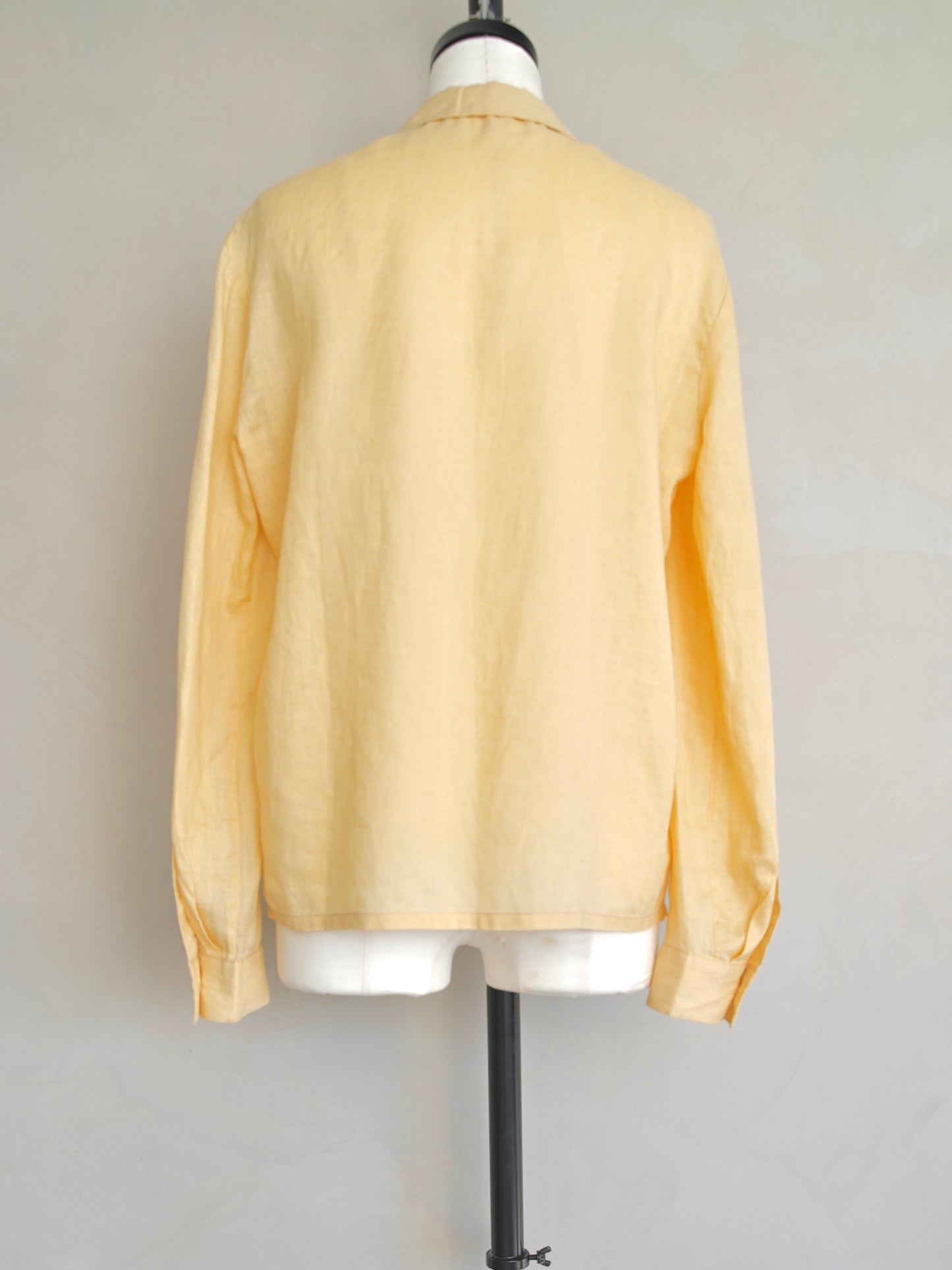1990s Prada, open collar linen shirt