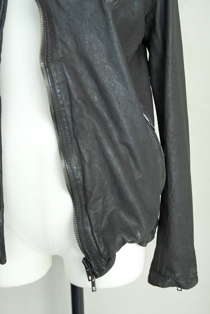 1980s Itary, shrink leather jacket