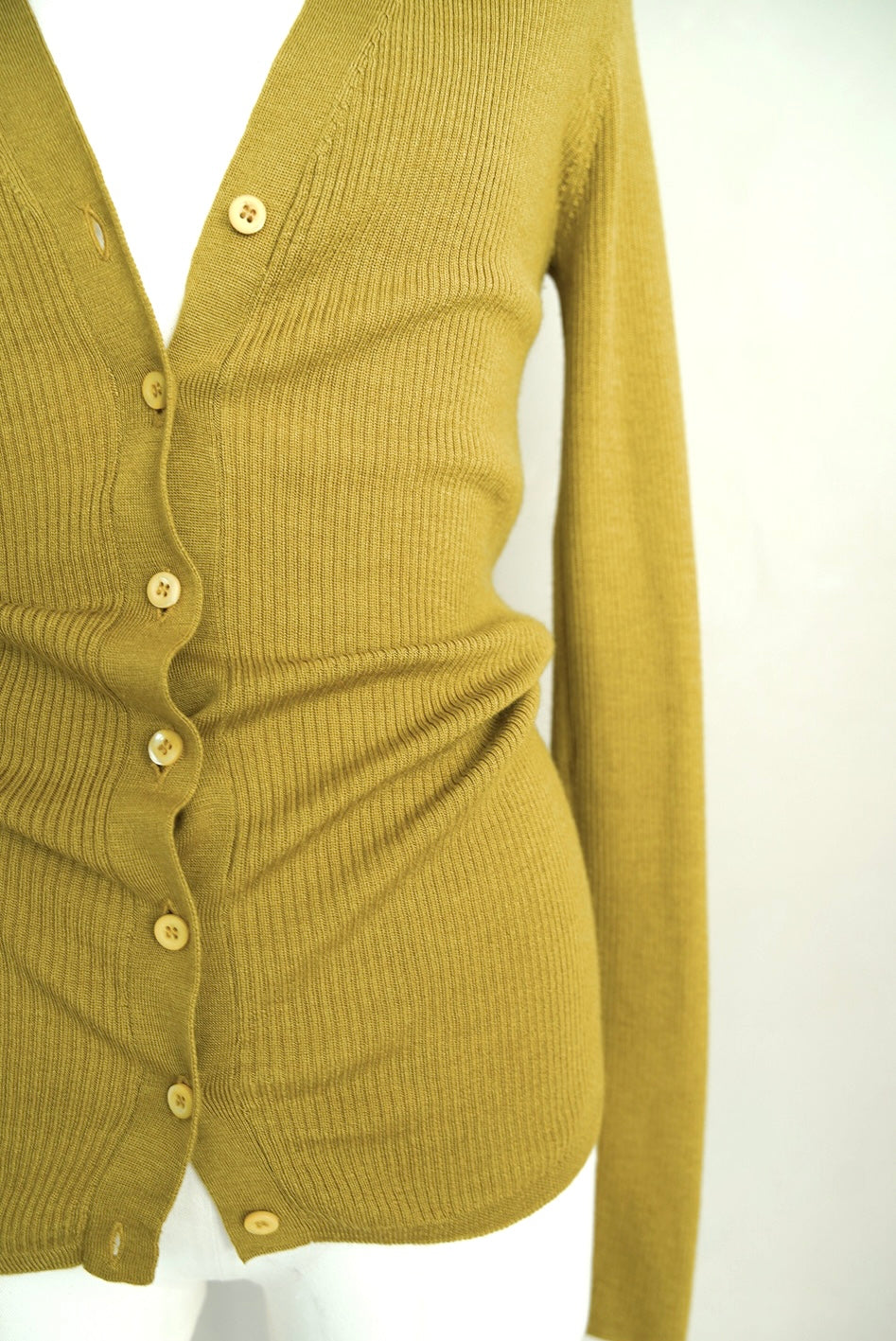 2000s Prada, rib knit cardigan