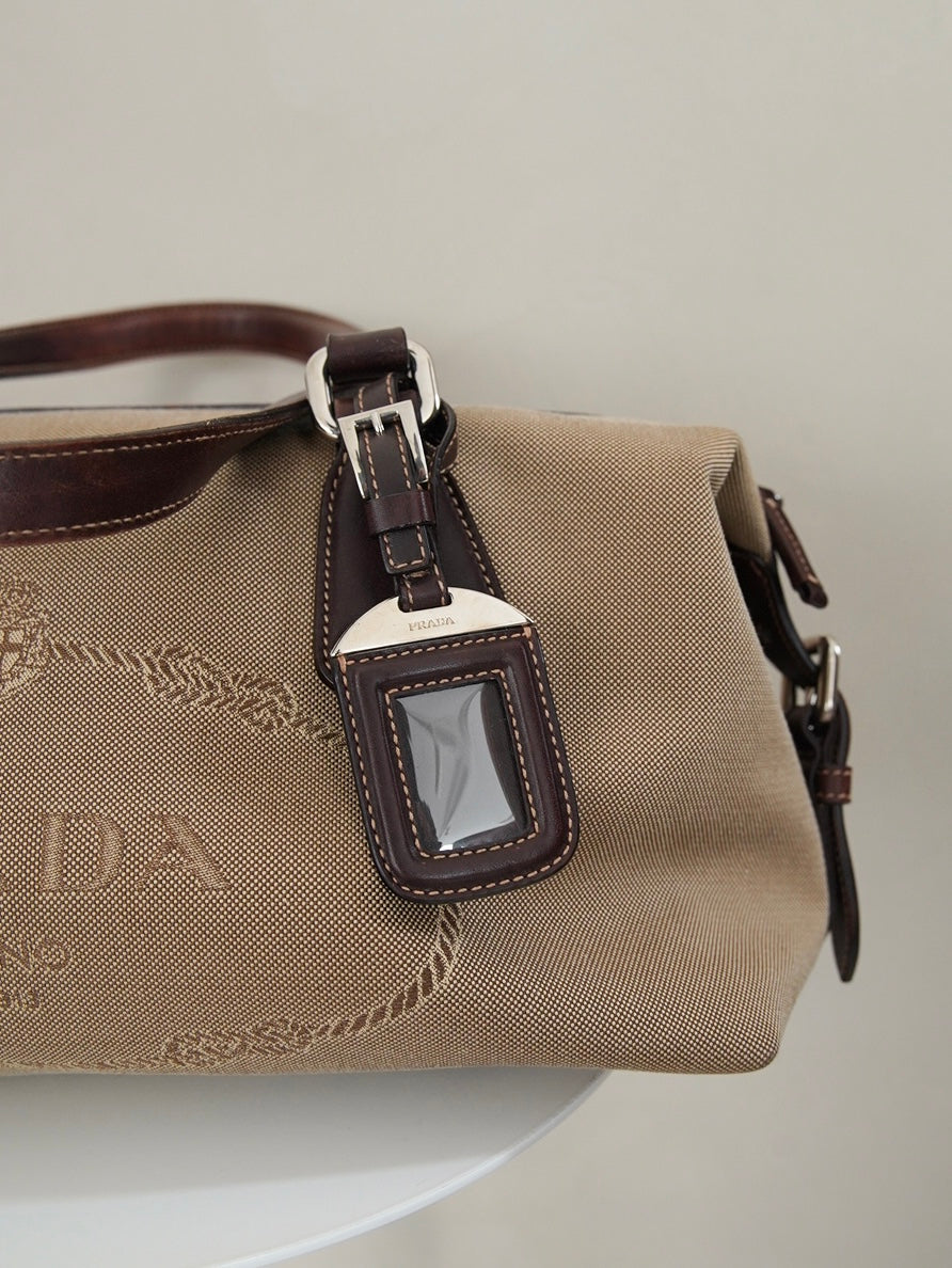 Early 2000s Prada, Jacquard logo bag
